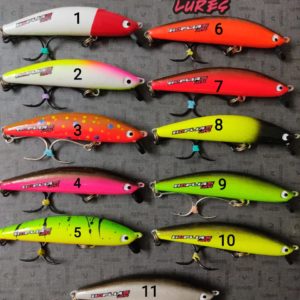 Señuelo Hoplias Minnow 100. Tipo Rapala, ideal Truchas, Salmones, Tarariras.