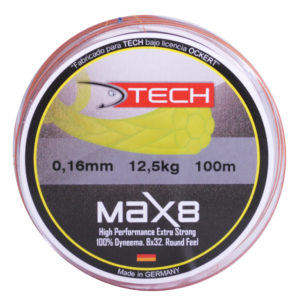 Multifilamento Tech Max 8. 0,16 Peje, Variada, Trolling