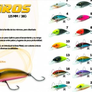 Señuelo VML Kairos, minnow grande. Ideal Dorados.