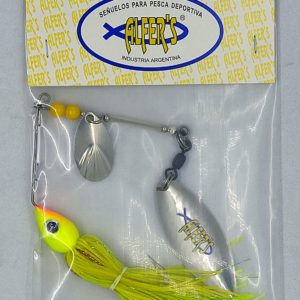 Señuelo Alfers Spinner Bait doble ideal Dorado, Salmon.